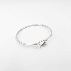 STERLING SILVER 925 Bracelet Circle Loop Hook Jewelry Add Charms Boho Bohemian